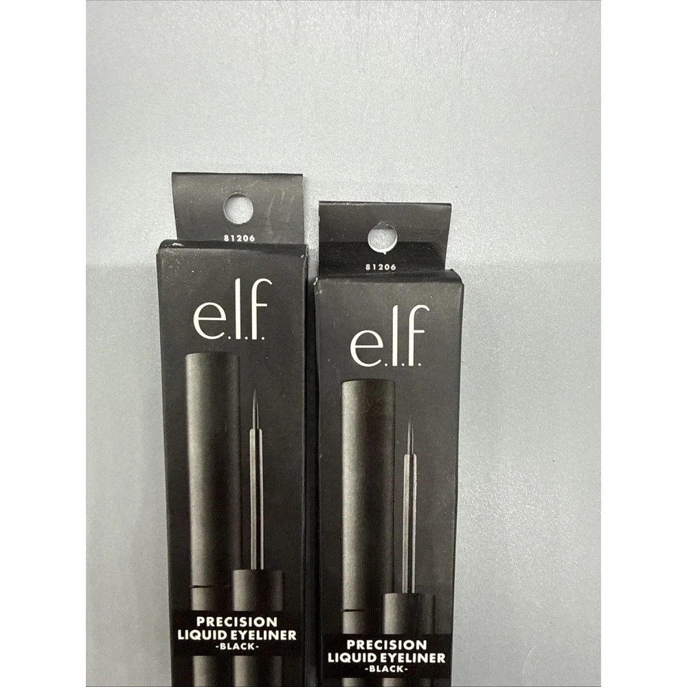 e.l.f. - Precision Liquid Eyeliner Black - 0.13 oz Lot Of 2
